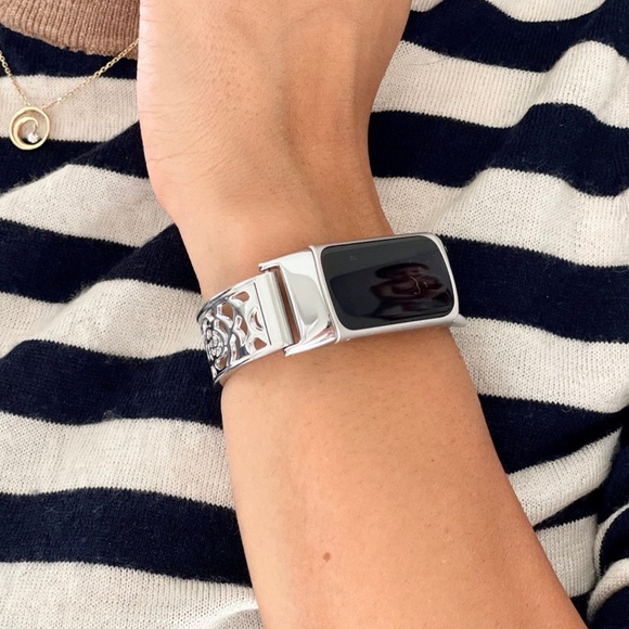 Silver Metal Band Fitbit Charge 5 Women Jewelry Tree Of Life Charm Bracelet - Picture 5 of 9